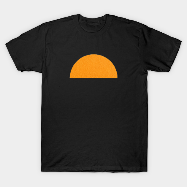 orange half sun t-shirt