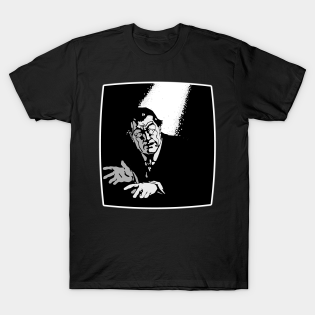 In the Limelight – Vintage Man in Light Poster Design T-shirt