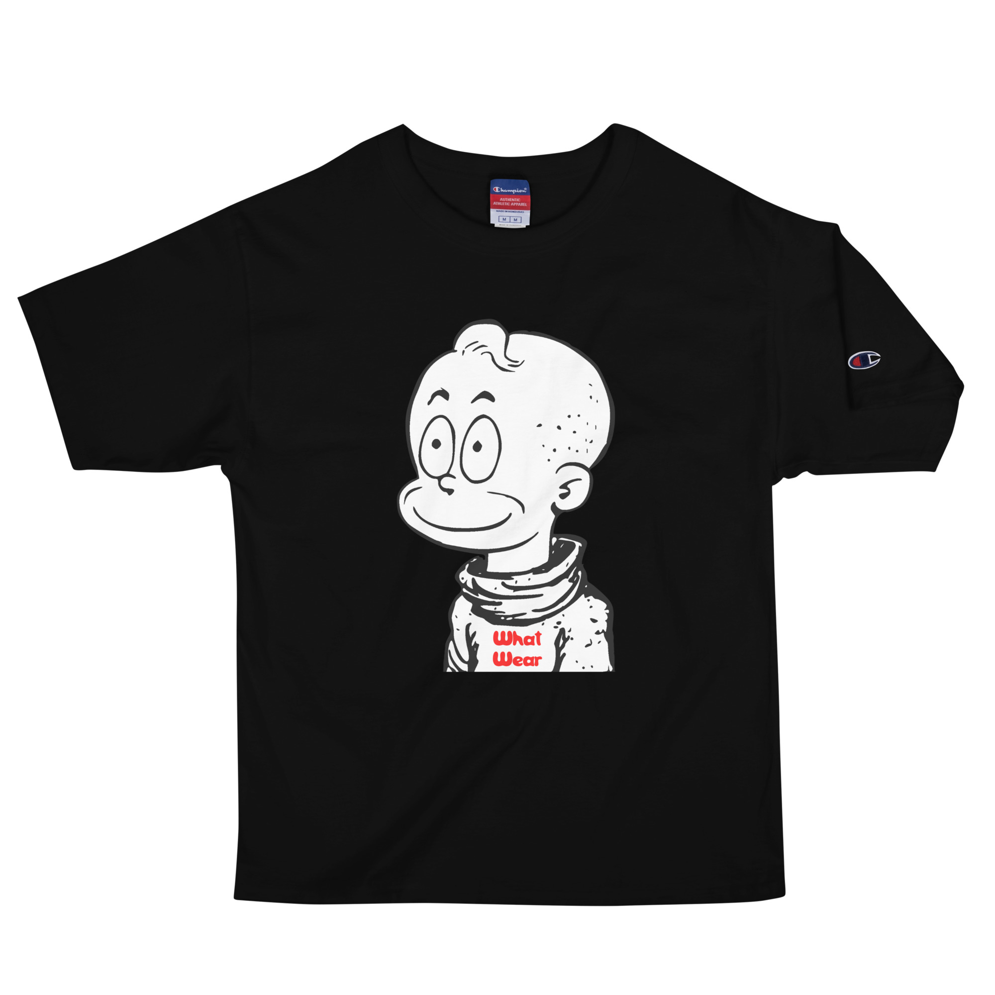 What Wear Goofy Cartoon Comic Kid Men’s Champion T-Shirt